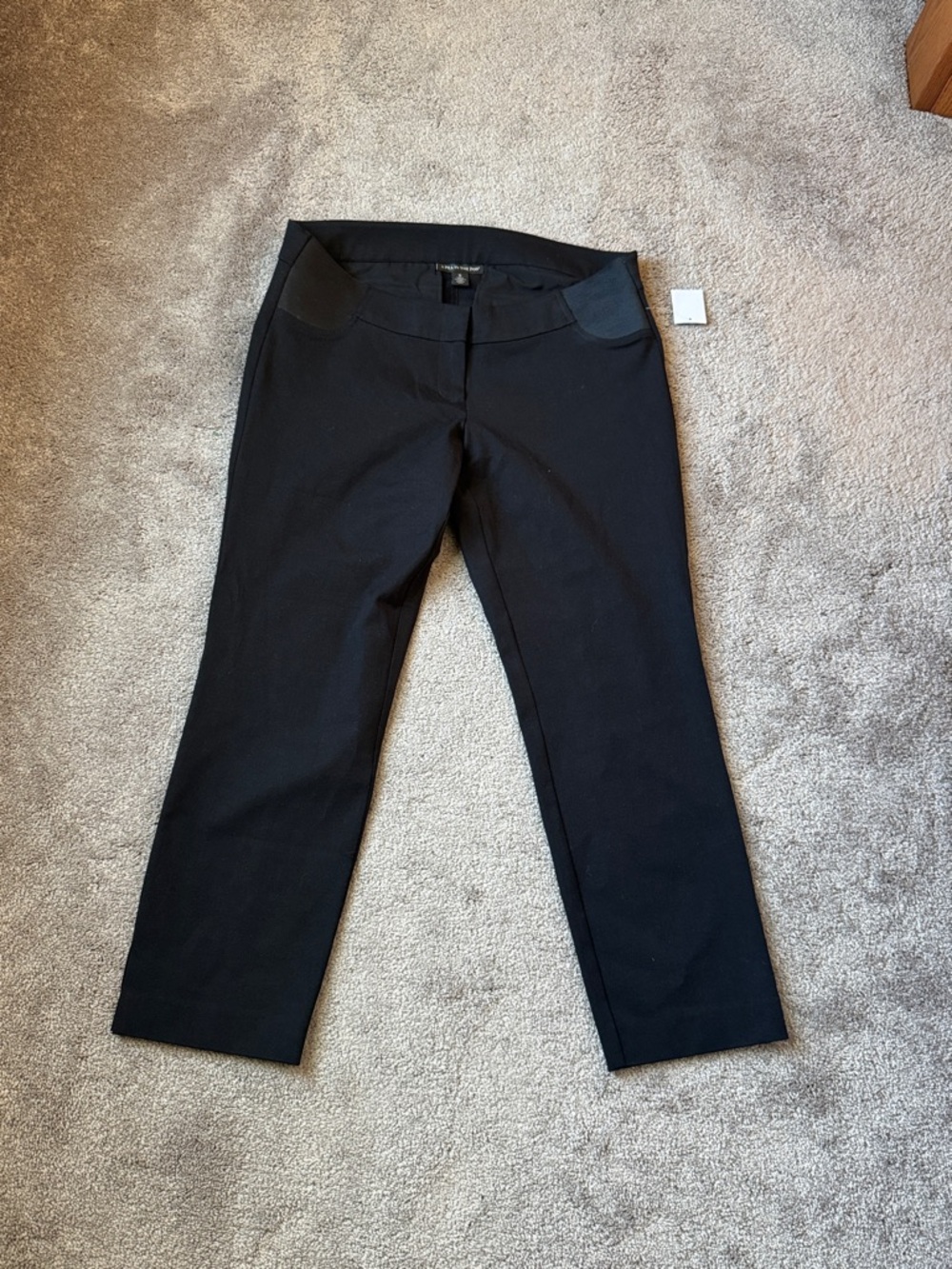 A Pea In The Pod Black Maternity Pants SIZE M Stretch Work NWT